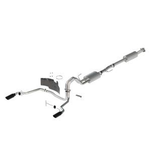 Ford F-150 Performance Exhaust - Rear - Ford Racing - Cat-Back, Dual Side Exit - Black - `21-`25